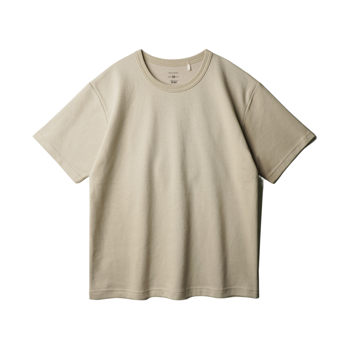 페플 워크베이직 더블코튼 무지 반팔 라이트베이지 KHST1527(FP142 Workbasic Double Cotton Muji Short Sleeve Lightbeige KHST1527) - 1