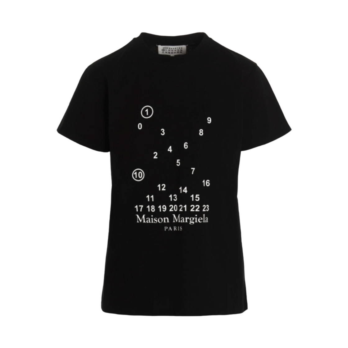 S51GC0516_S22816_900_22 [25% 쿠폰] (W) Maison Margiela Numeric Logo T-Shirt Black