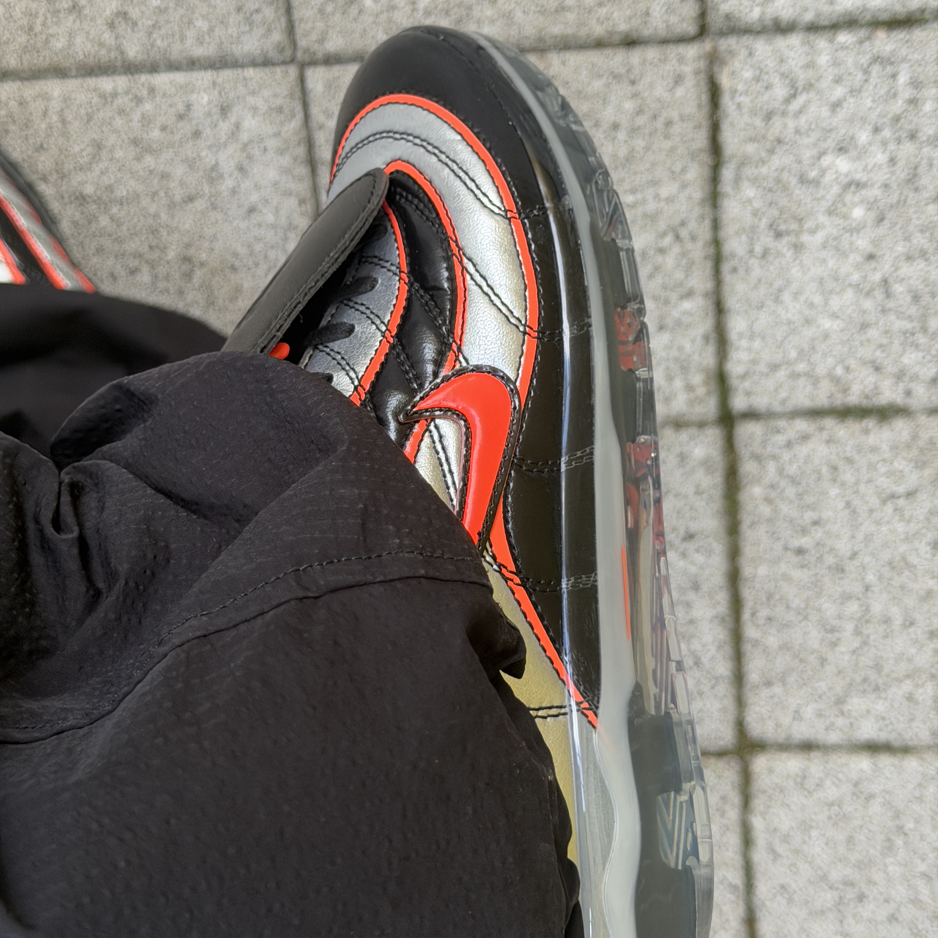 Nike x Patta Cryoshot Mercurial Vapor R9 Hyper Crimson and Black 착용 스타일 - 2