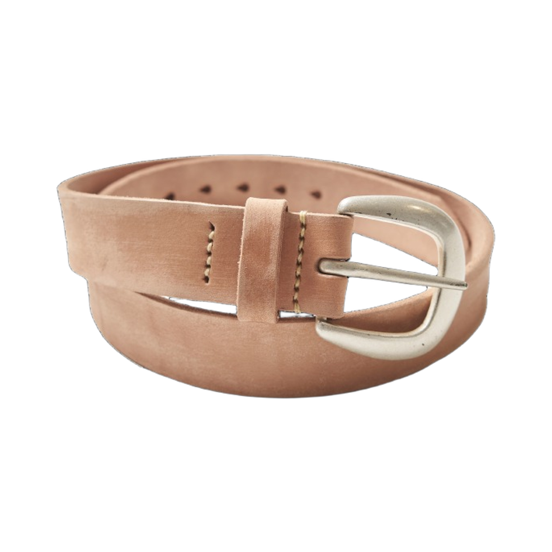 풀카운트 6210-1800 와일드 레더 벨트 내츄럴(Fullcount 6210-1800 Wild Leather Belt Natural) - 1