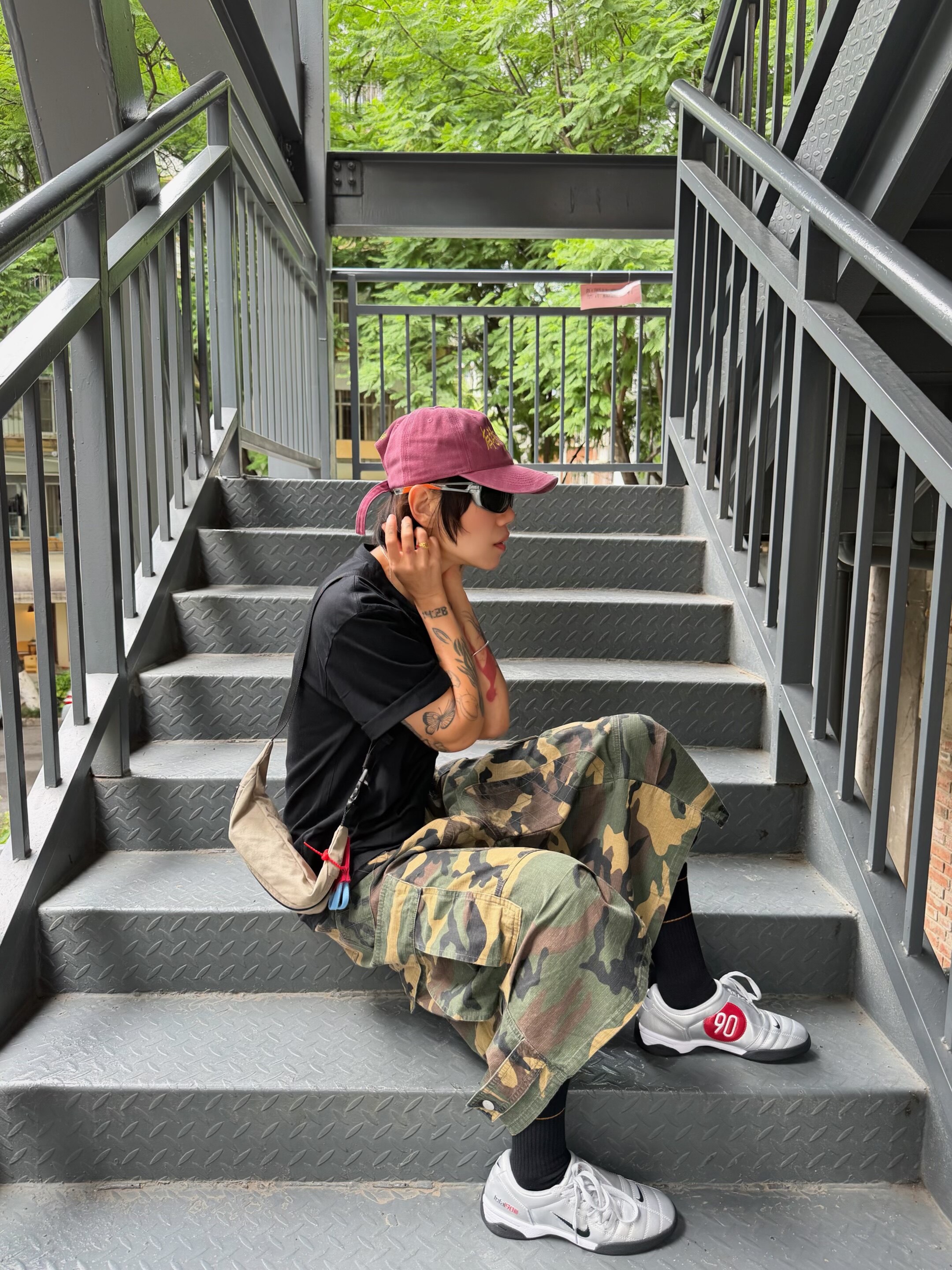 STEEPC Tuesday*Camouflage Bermuda Pants 착용 스타일 - 5
