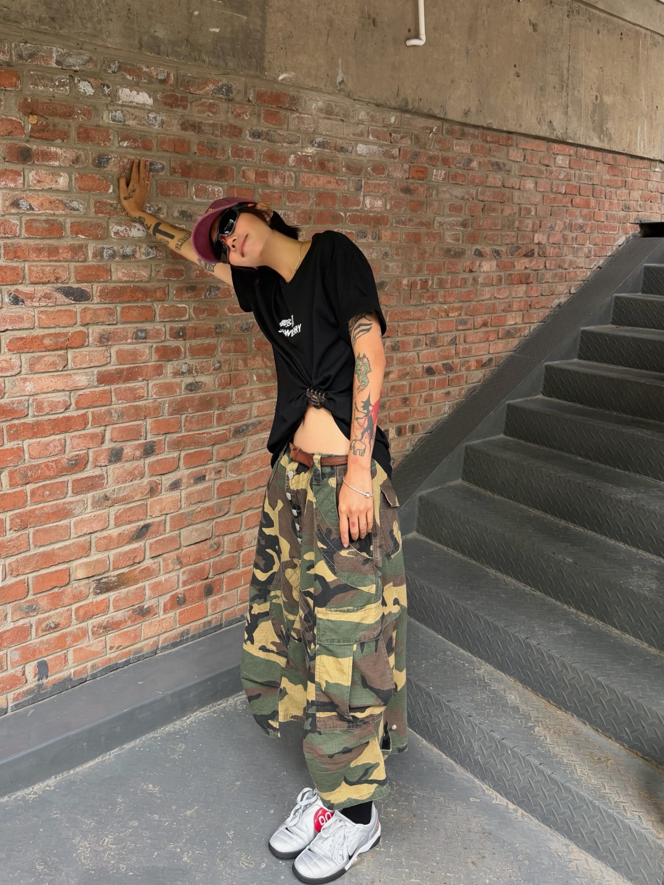 STEEPC Tuesday*Camouflage Bermuda Pants 착용 스타일 - 1