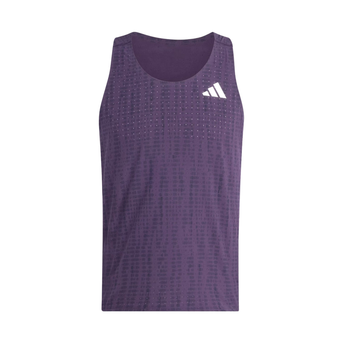 JP3773 Adidas Adizero Running Singlet Aurora Plum Noble Ink - KR Sizing
