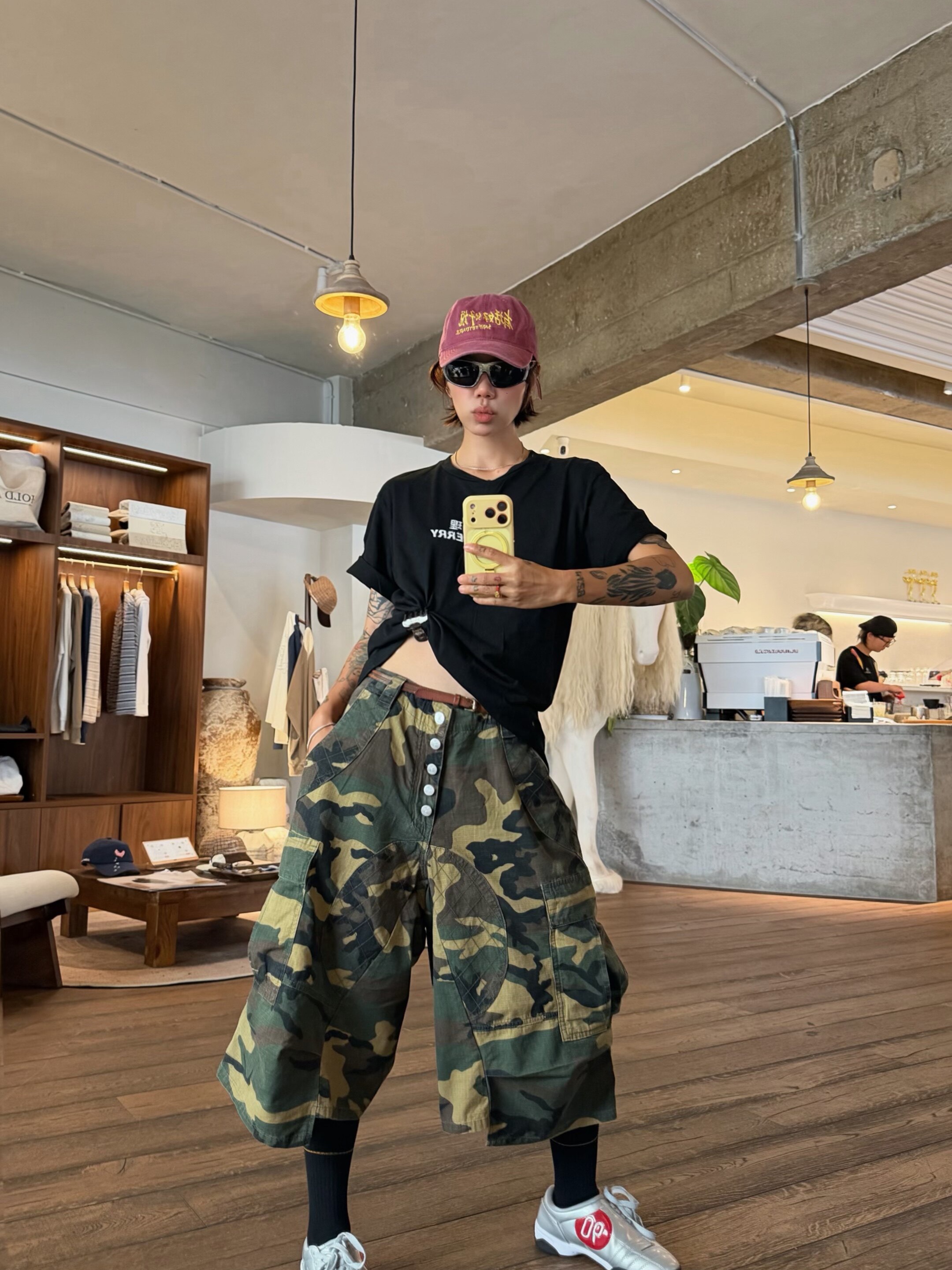 STEEPC Tuesday*Camouflage Bermuda Pants 착용 스타일 - 4