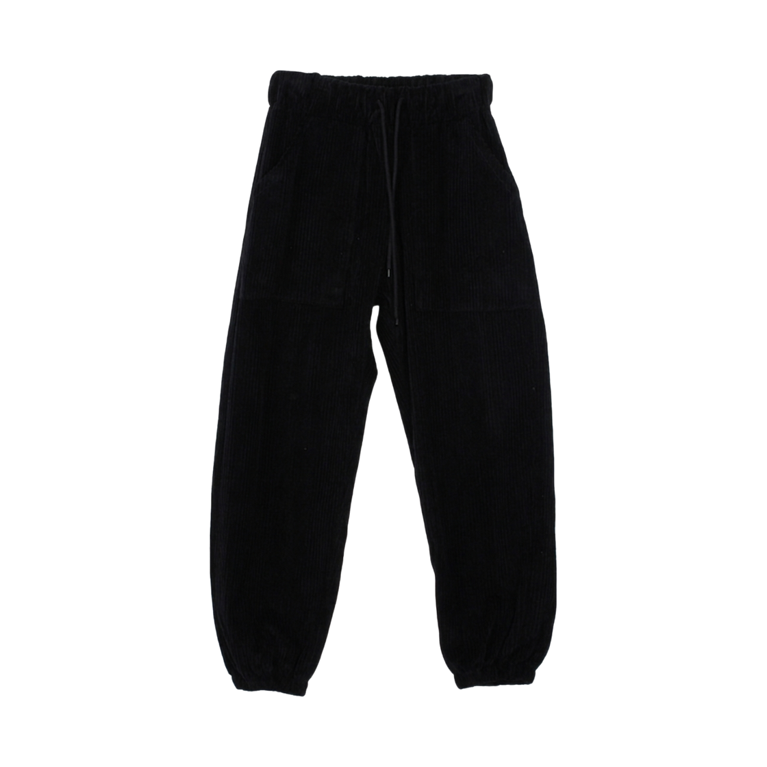 GW3827-블랙 GCLIP Corduroy Golden String Banding Jogger Pants Black