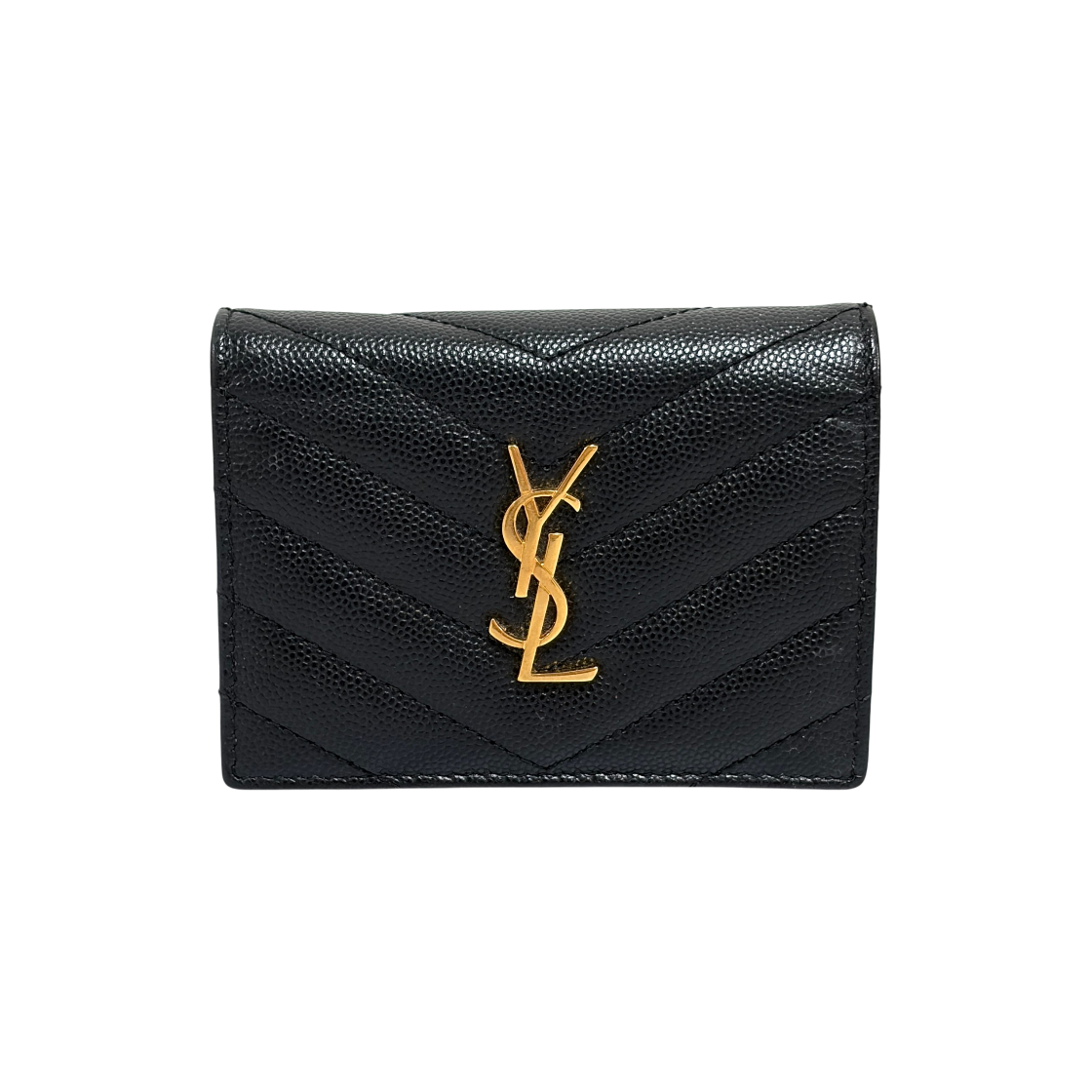 ITEN94GMH7JQ Saint Laurent Monogram Women Wallet Cardholder Black 530841