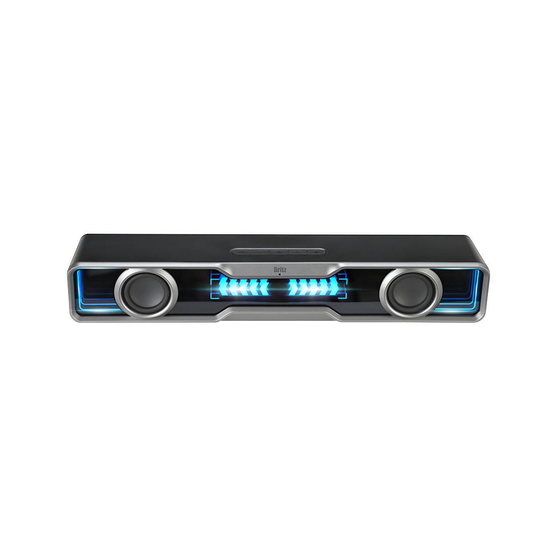 브리츠 BR-MARK2 블루투스 5.4 게이밍 사운드바 스피커 블랙(Britz BR-MARK2 Bluetooth 5.4 Gaming Soundbar Speaker Black)