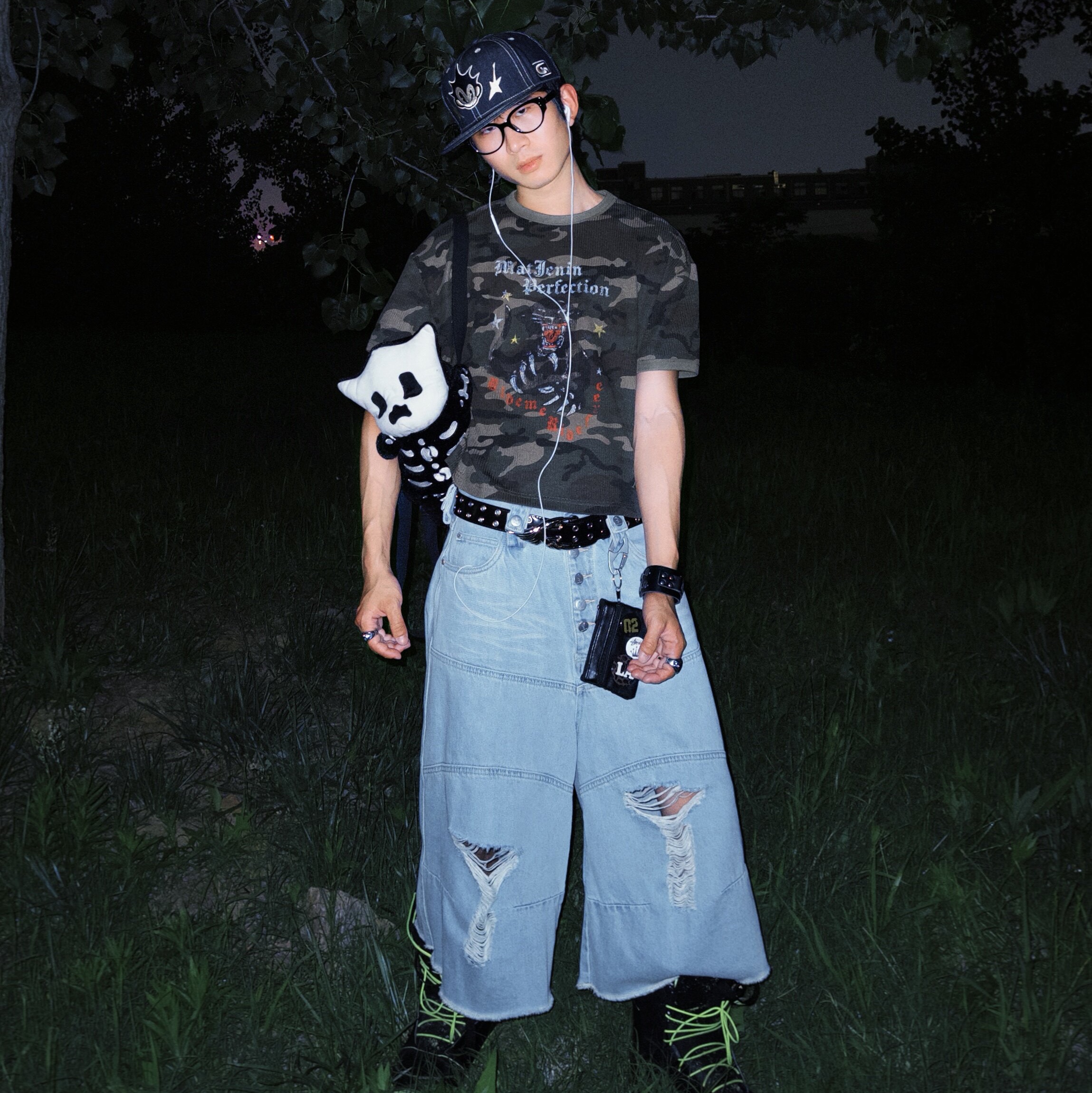 STEEPC Whisker*Denim Bermuda Pants 착용 스타일 - 3