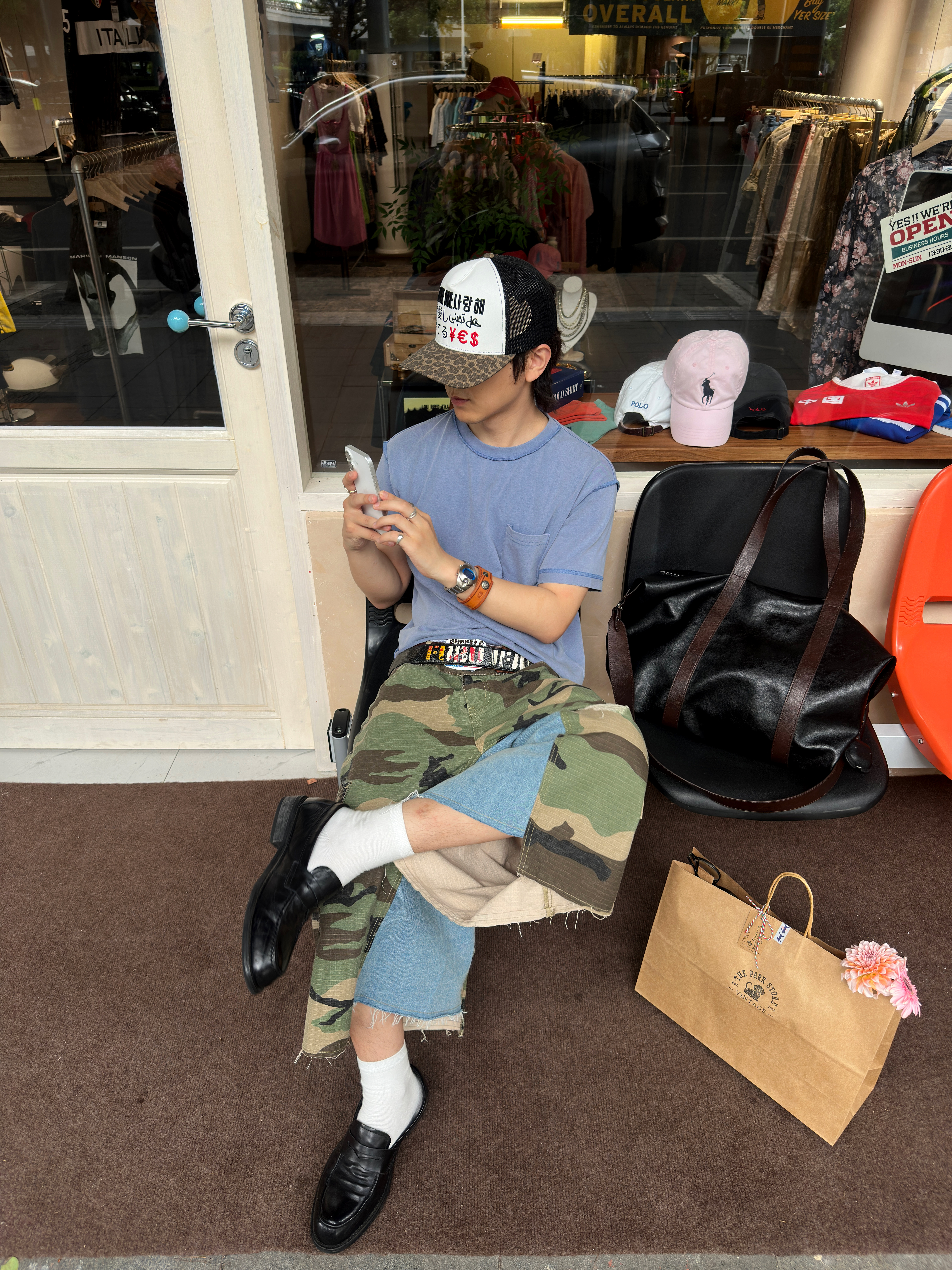 STEEPC Wednesday*Work Bermuda Pants 착용 스타일 - 1