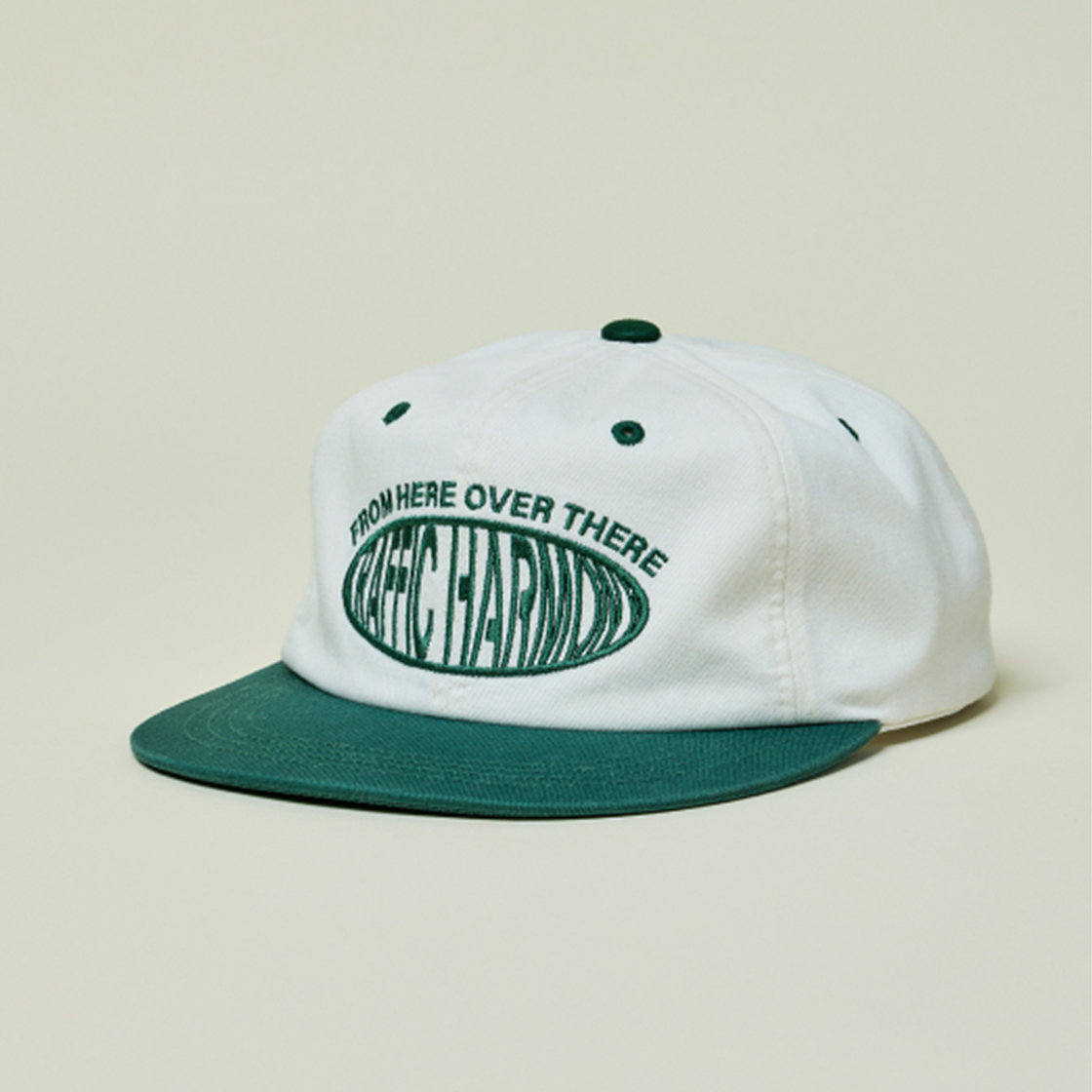 트래픽하모니 라운드 로고 트러커햇 아이보리&그린(Traffic Harmony Round Logo Trucker Hat Ivory & Green) - 4