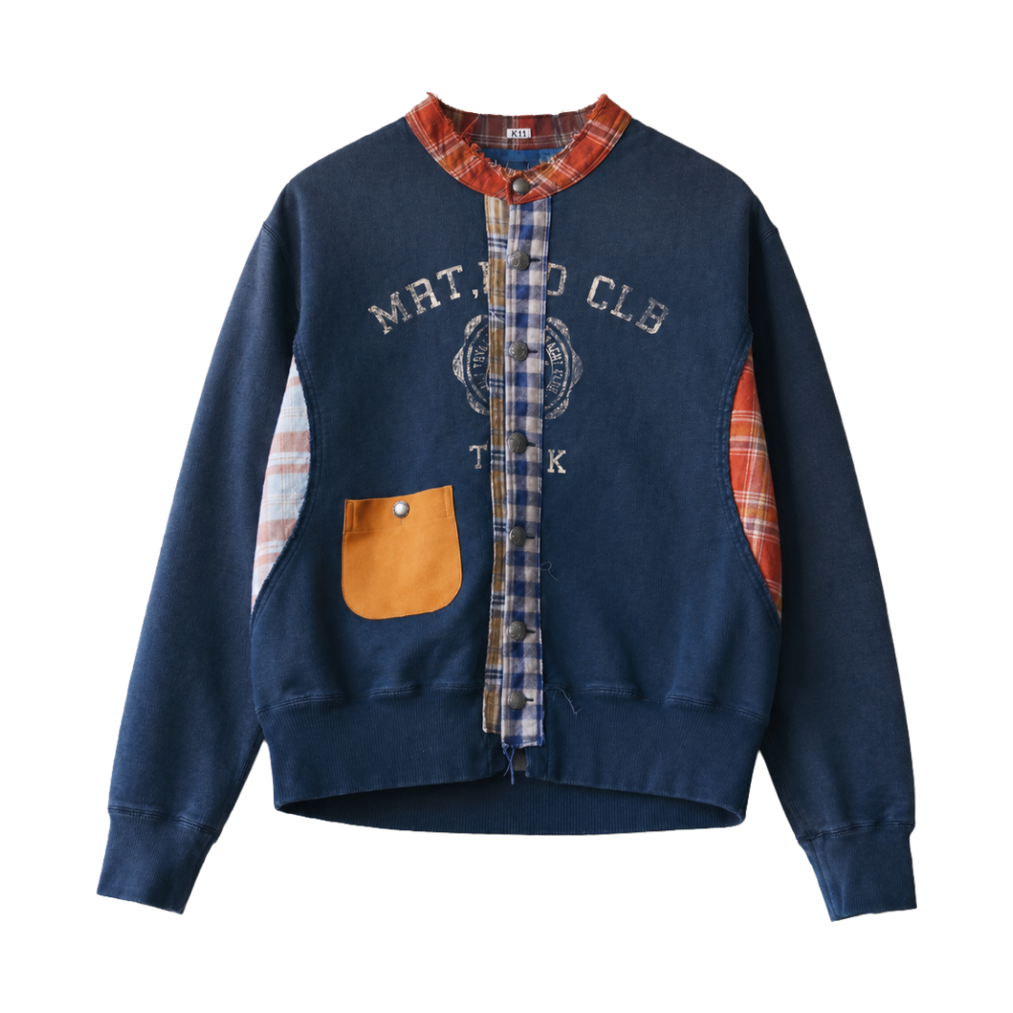 코키 빈티지 피니시드 스웻 가디건 블랙 - 26FW(Khoki Vintage Finished Sweat Cardigan Black - 26FW)