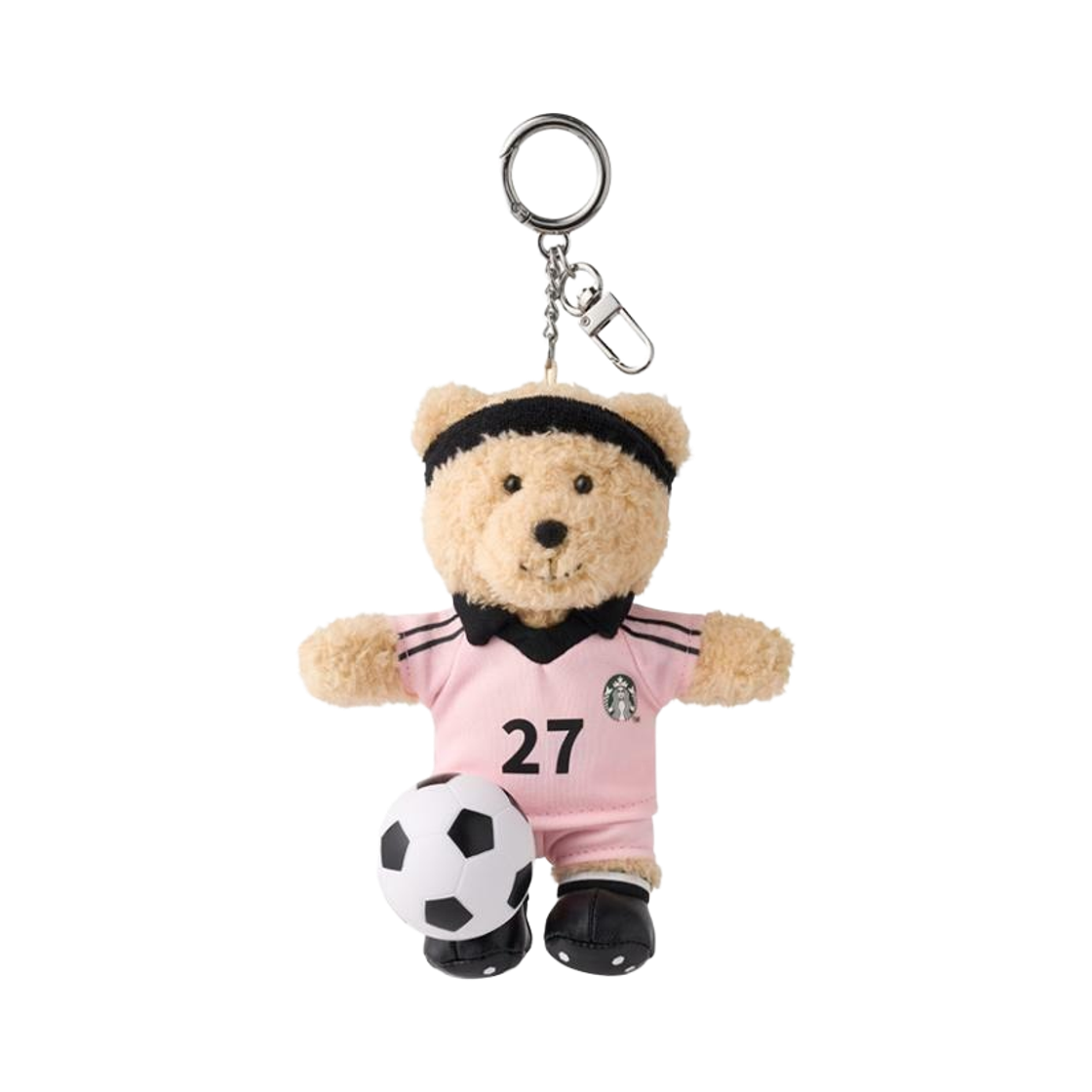 - Starbucks World Festa Soccer Bearista Keychain Pink