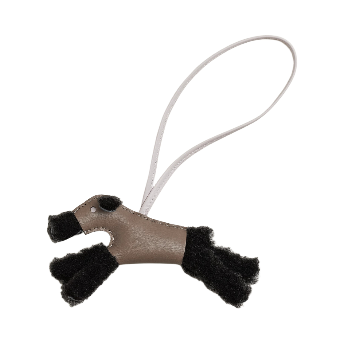 H083349CACP Hermes Budy Charm Merino Wool Milo & Noir Etoupe Mauve Pale