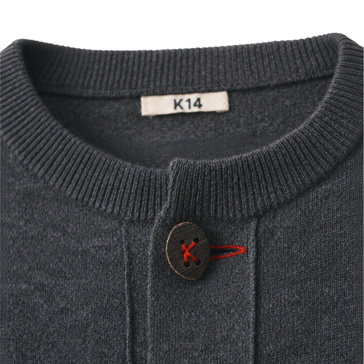 코키 울 니트 가디건 그레이 - 26FW(Khoki Wool Knit Cardigan Gray - 26FW) - 4