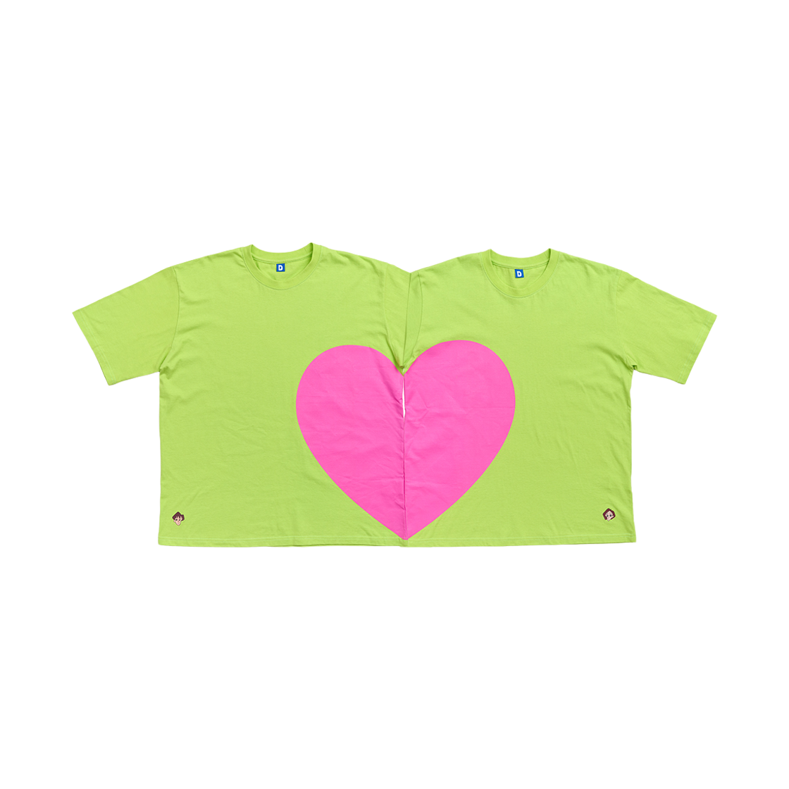 댄꼼마 짱구 닭살커플 반팔티셔츠 2팩(DANCOMMA Crayon Shin-chan Lovey-Dovey Couple Short-Sleeve T-Shirt 2-Pack)