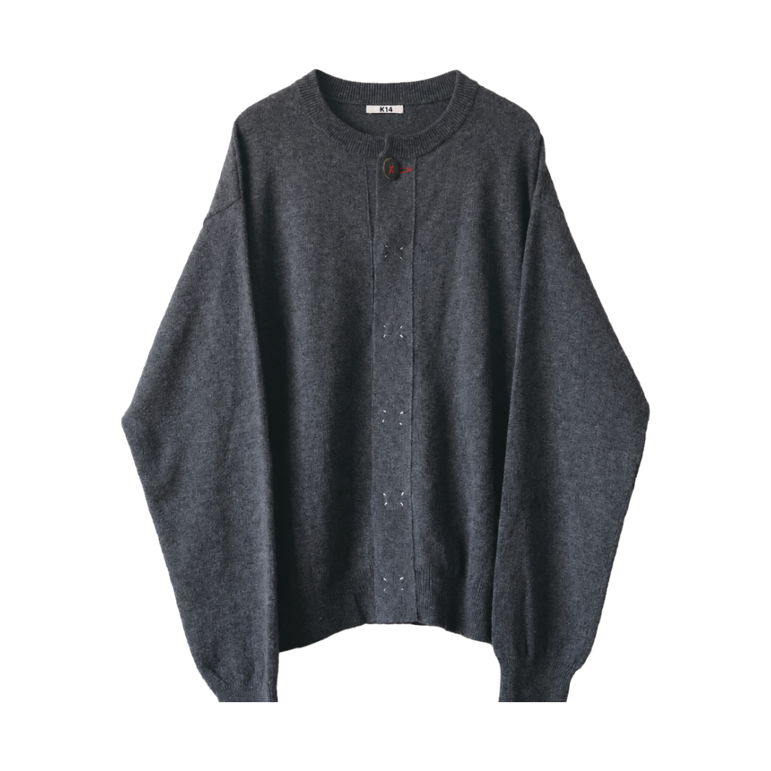 코키 울 니트 가디건 그레이 - 26FW(Khoki Wool Knit Cardigan Gray - 26FW)