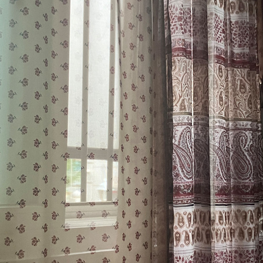 무성화 차이티 에스닉 보헤미안 쉬폰 가리개 커튼 140x150cm(MUSEONGHWA Caiti Ethnic Bohemian Chiffon Curtain 140x150cm) - 5