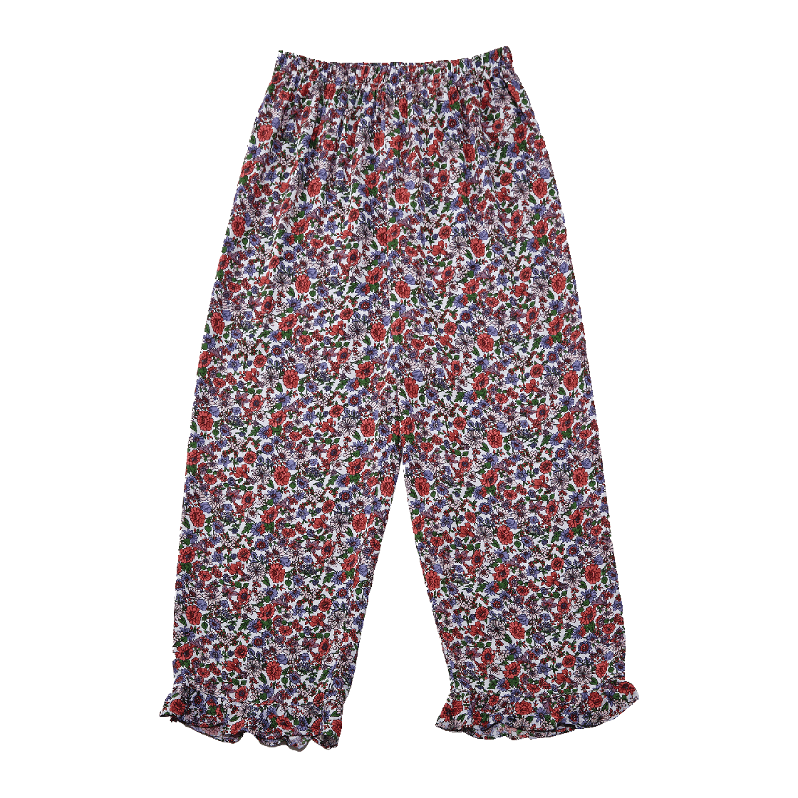 SP-PJ-RED [3% 적립] (W) AONE Cozy Fit Rayon Floral Frill Pajamas Red