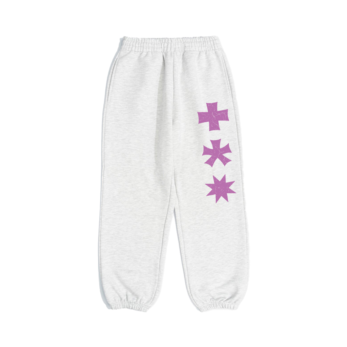 26072803 MydeepblueMemories PT Three Logo Sweat Pants Light Grey