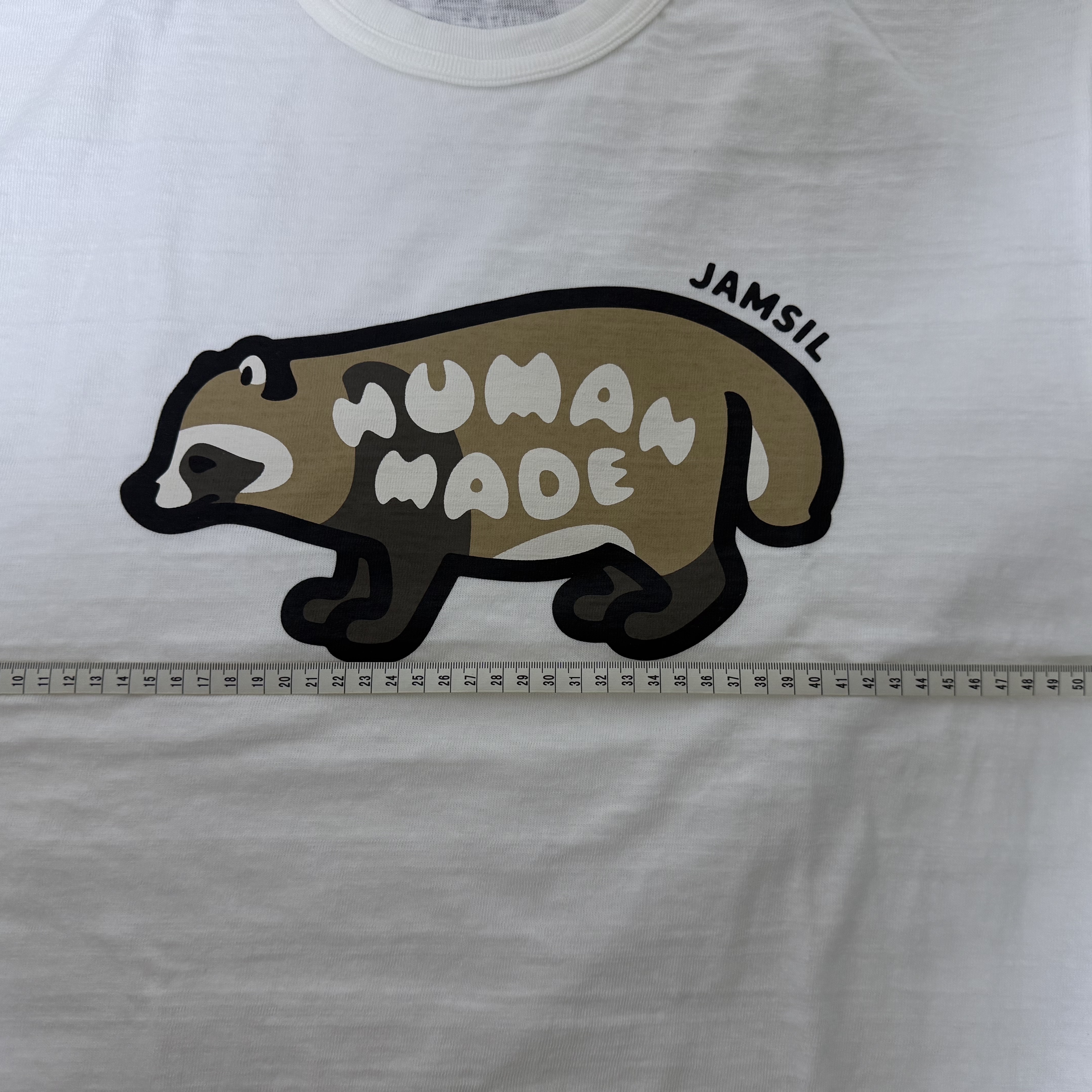 Human Made Animal Graphic T-Shirt Jamsil White 착용 스타일 - 1