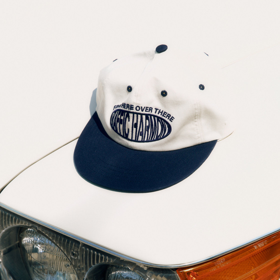 트래픽하모니 라운드 로고 트러커햇 아이보리&네이비(Traffic Harmony Round Logo Trucker Hat Ivory & Navy) - 3