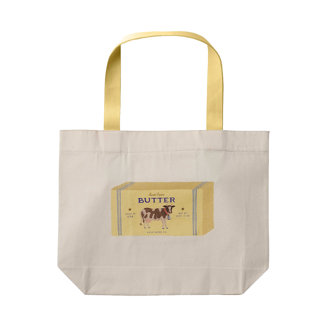 SGTH02 RIFLE PAPER CO. Butter Canvas Tote Bag