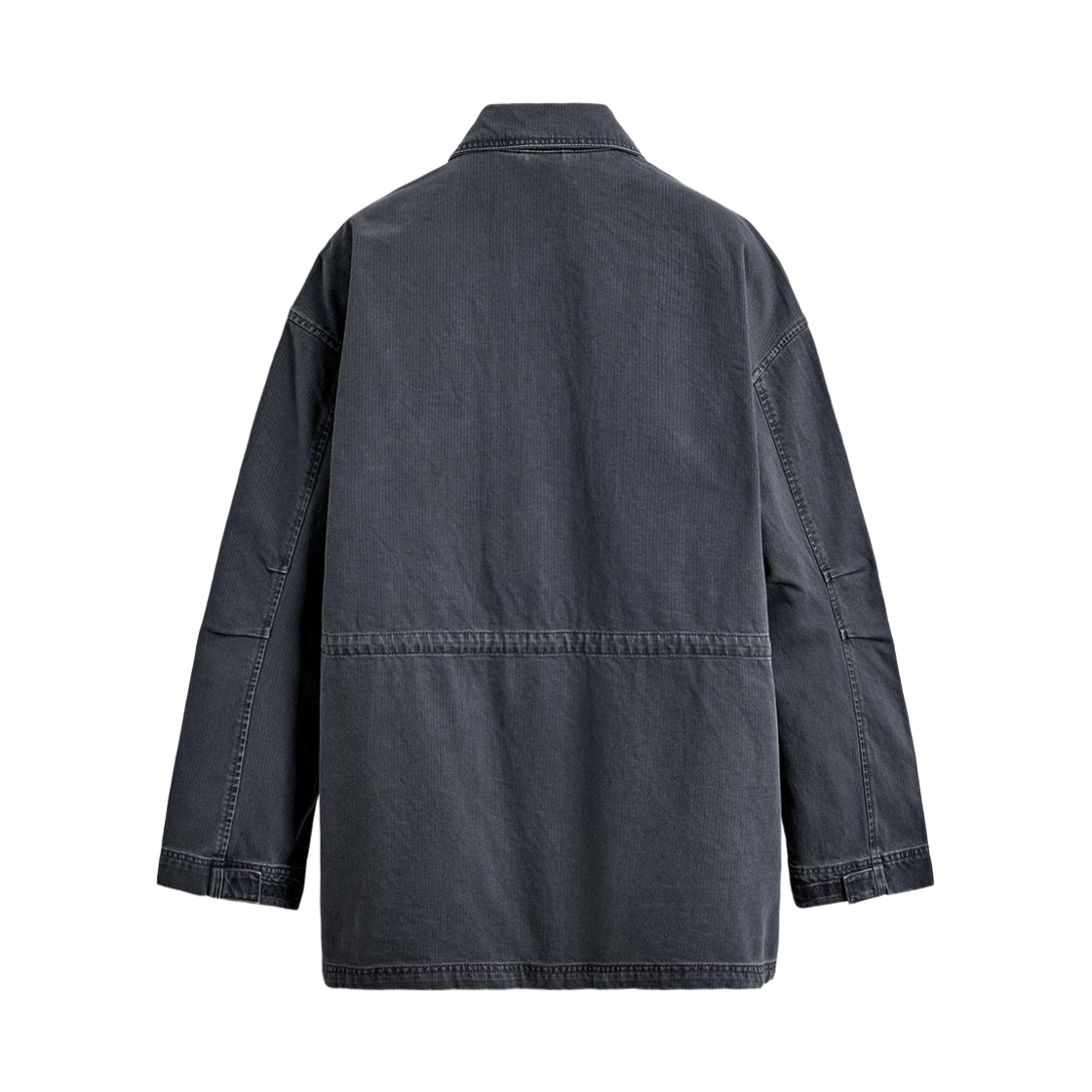 자라 워시드 코튼 텍스쳐드 파카 라이트 인디고(Zara Washed Cotton Textured Parka Light Indigo) - 2