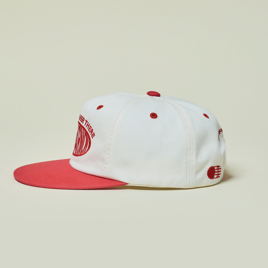 트래픽하모니 라운드 로고 트러커햇 아이보리&레드(Traffic Harmony Round Logo Trucker Hat Ivory & Red) - 6