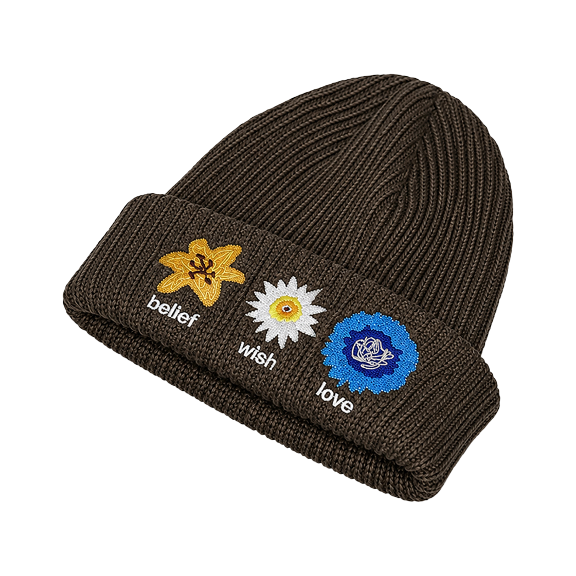 마이딥블루메모리즈 탄생화 비니 브라운(MydeepblueMemories Nativity Mm Beanie In Brown) - 2