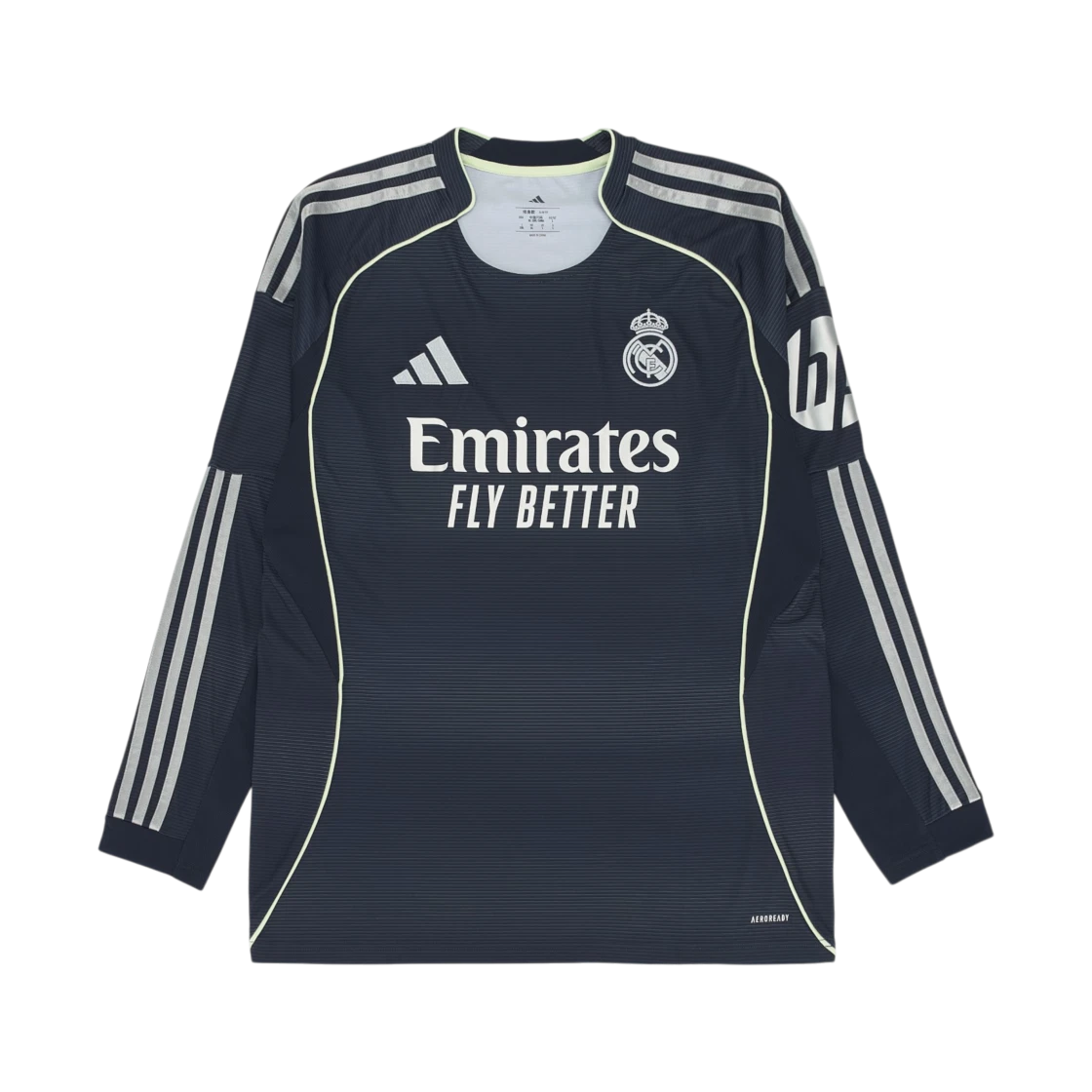 Adidas Adidas Real Madrid 2025/26 Long Sleeve Away Jersey Legend Ink - KR Sizing (Non Marking Ver.) · M