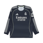 Adidas Real Madrid 2025/26 Long Sleeve Away Jersey Legend Ink - KR Sizing (Non Marking Ver.)
