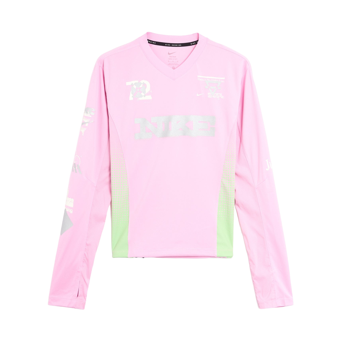 IM7543-621 (W) Nike Swift Long Sleeve Running Top Pink Rise Illusion Green - Asia