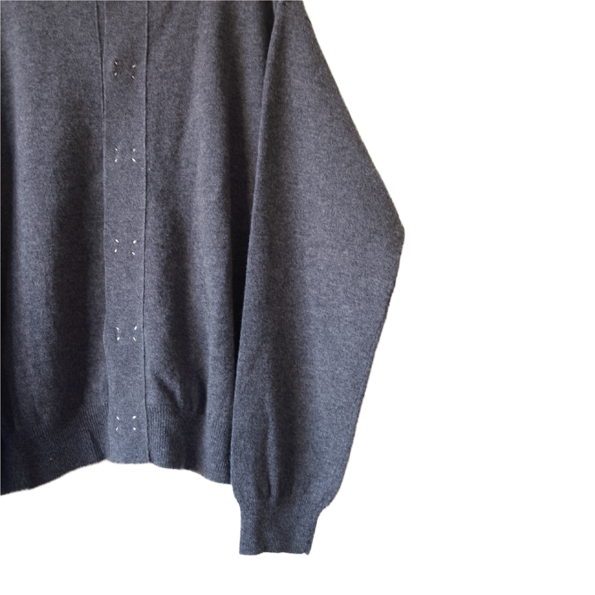 코키 울 니트 가디건 그레이 - 26FW(Khoki Wool Knit Cardigan Gray - 26FW) - 3