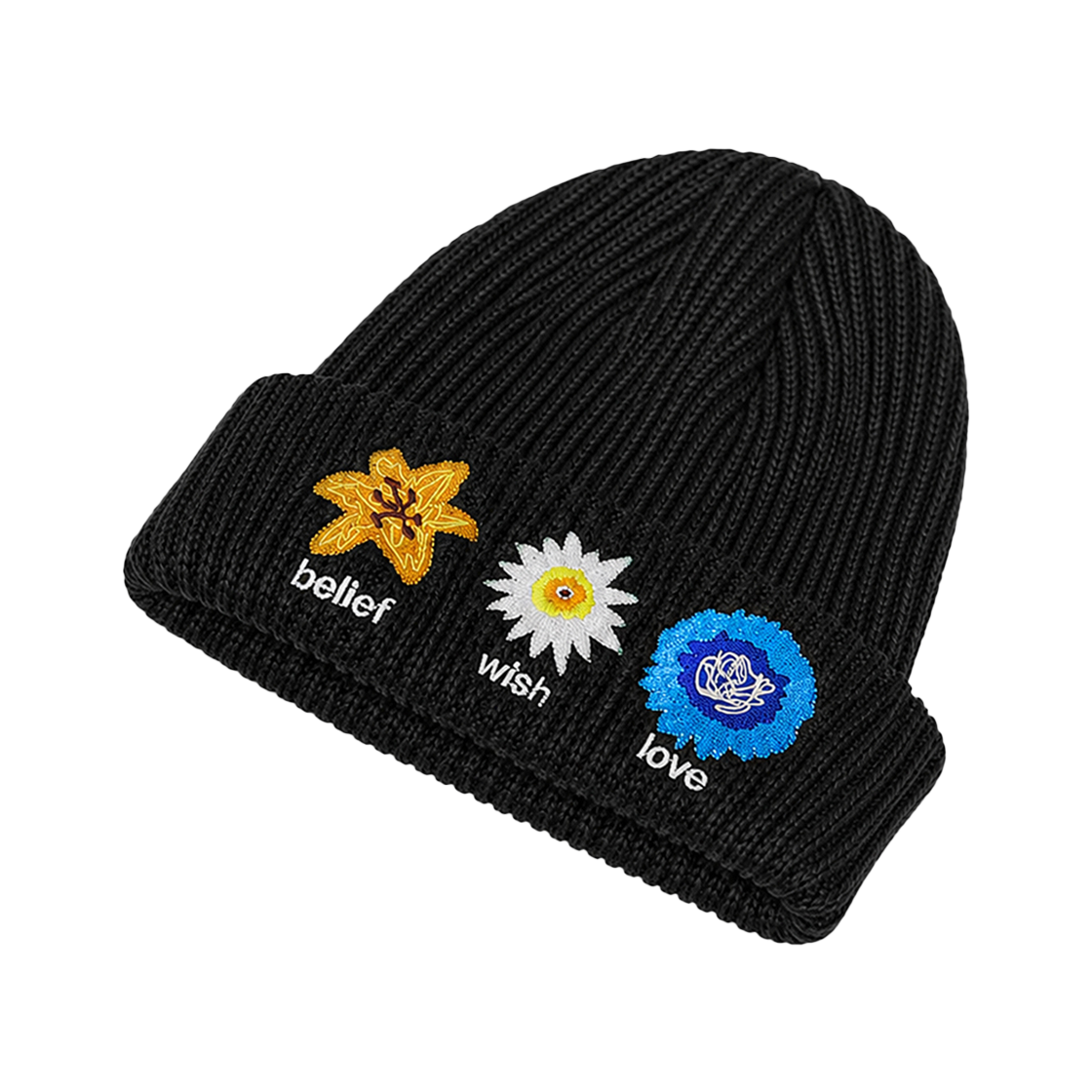 마이딥블루메모리즈 탄생화 비니 블랙(MydeepblueMemories Nativity Mm Beanie In Black) - 2