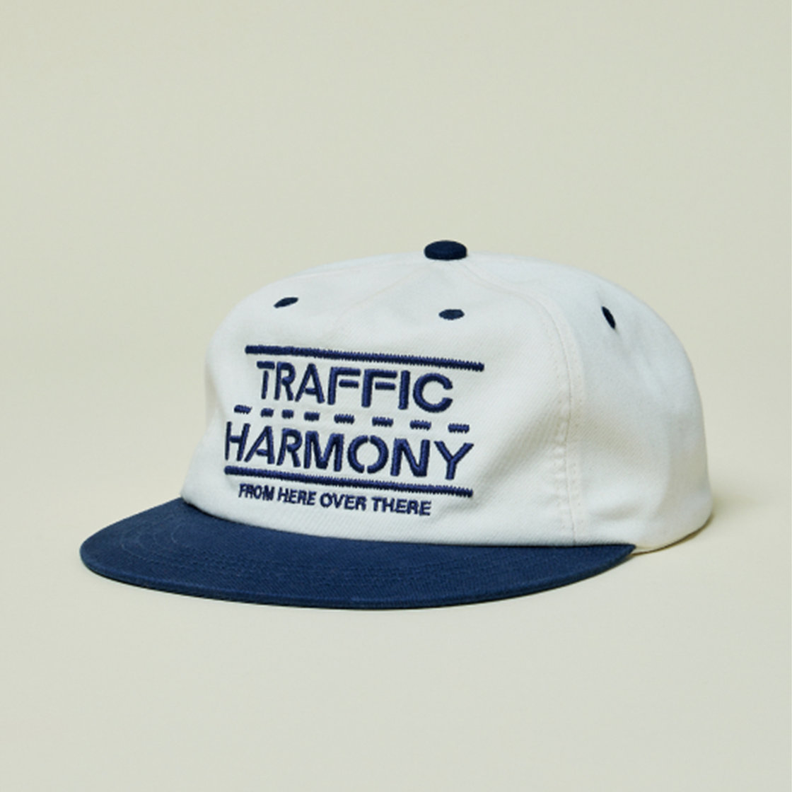트래픽하모니 트래픽 라인 로고 트러커햇 아이보리&네이비(Traffic Harmony Traffic Lane Logo Trucker Hat Ivory & Navy) - 4