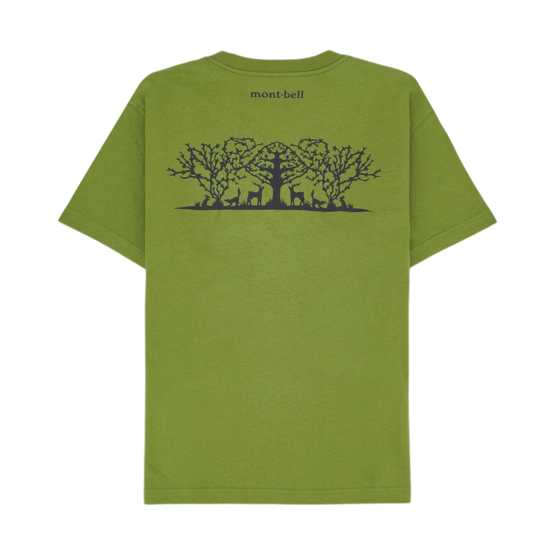 몽벨 페어 스킨 코튼 포레스트 개더링 티셔츠 그린(Montbell Pear Skin Cotton Forest Gathering T-Shirt Green)