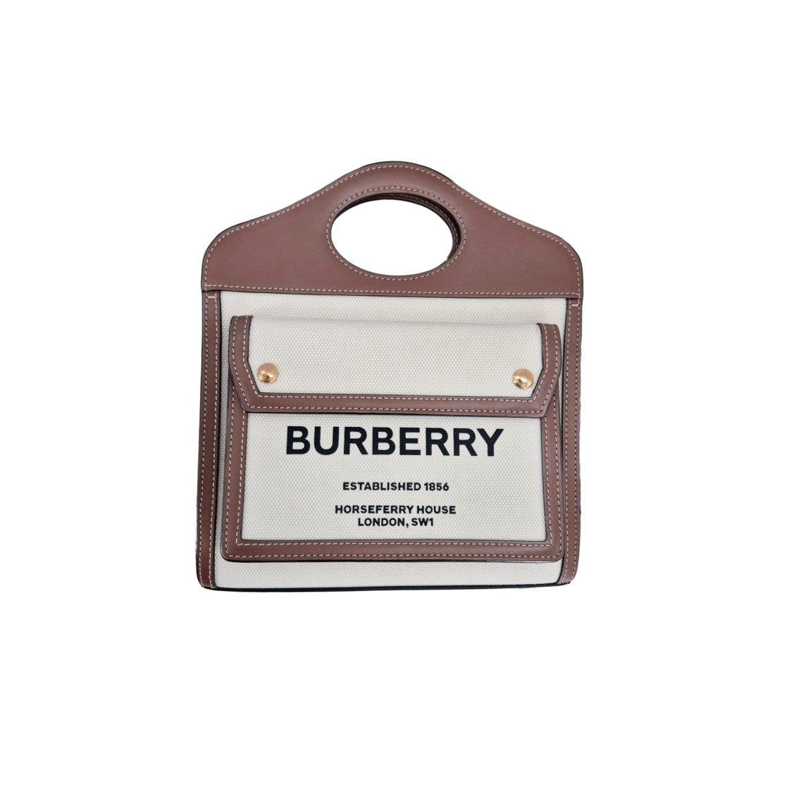 버버리 미니 캔버스 포켓 여성 크로스백 (8039361)(Burberry Mini Canvas Pocket Women Crossbody Bag) - 1