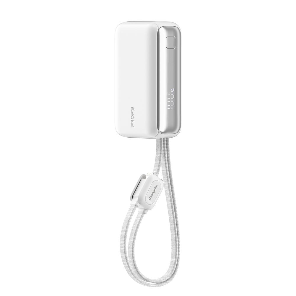 프롭스 ChargeGo PD 고속충전 10000mAh 기내반입 일체형 미니 보조배터리(2컬러)(PROPS ChargeGo PD Fast Charging 10000mAh Airline-Approved Built-in Cable Mini Power Bank(2colors)) - 4