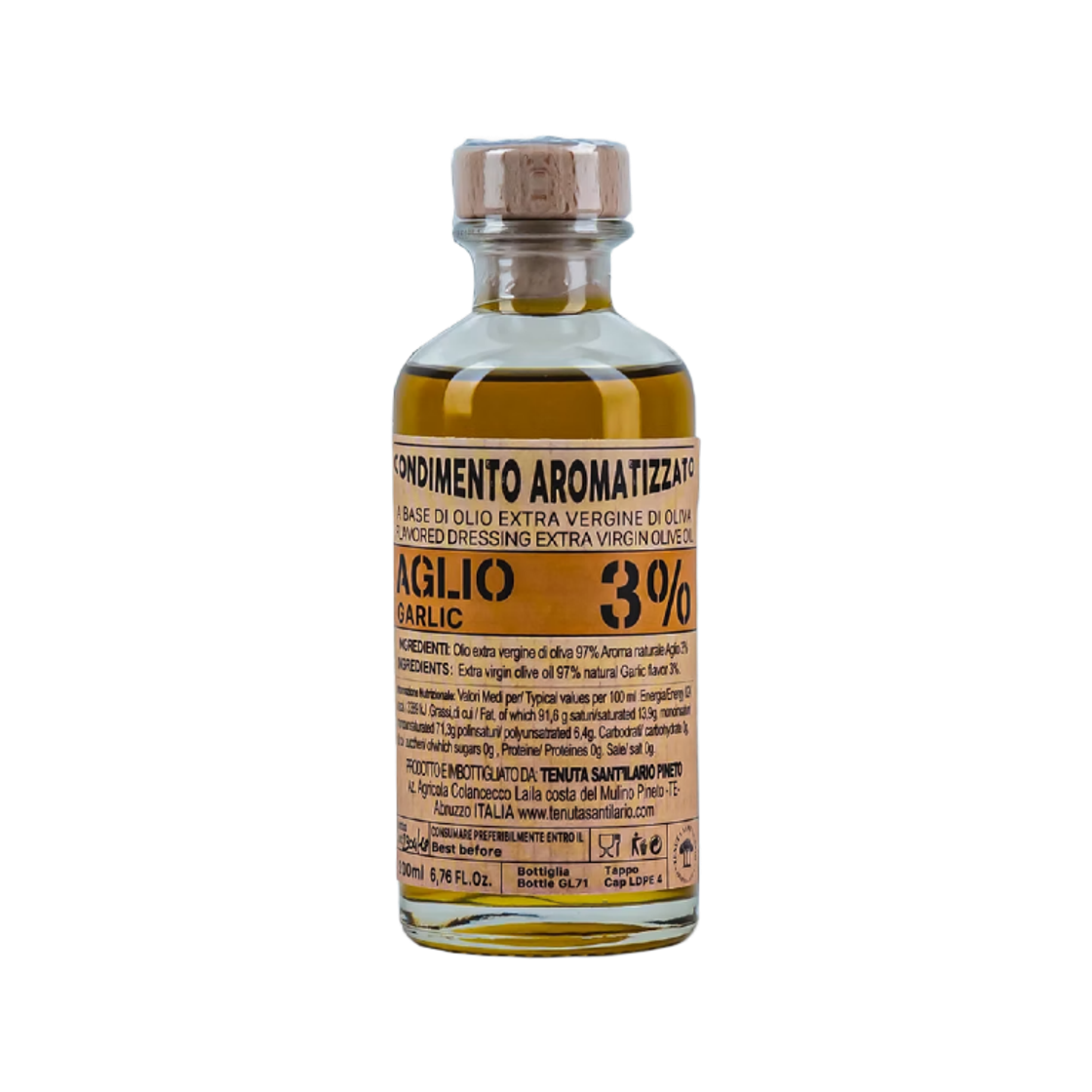 TSC72OL3TSI709 Tenuta Sant'ilario Farmacia Extra Virgin Olive Oil Garlic 200ml