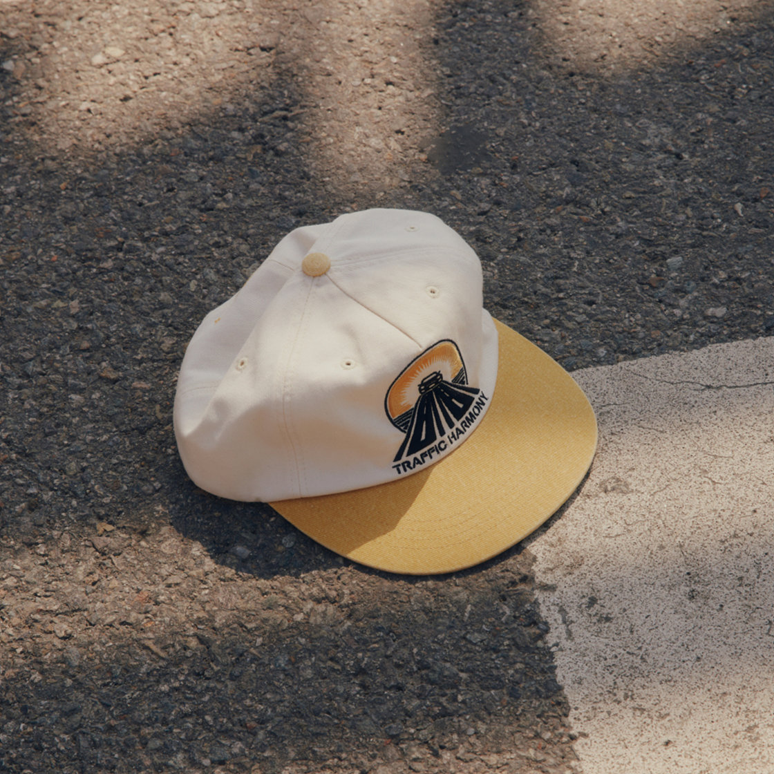 트래픽하모니 드라이브 로고 트러커햇 아이보리&엘로우(Traffic Harmony Drive Logo Trucker Hat Ivory & Yellow) - 3