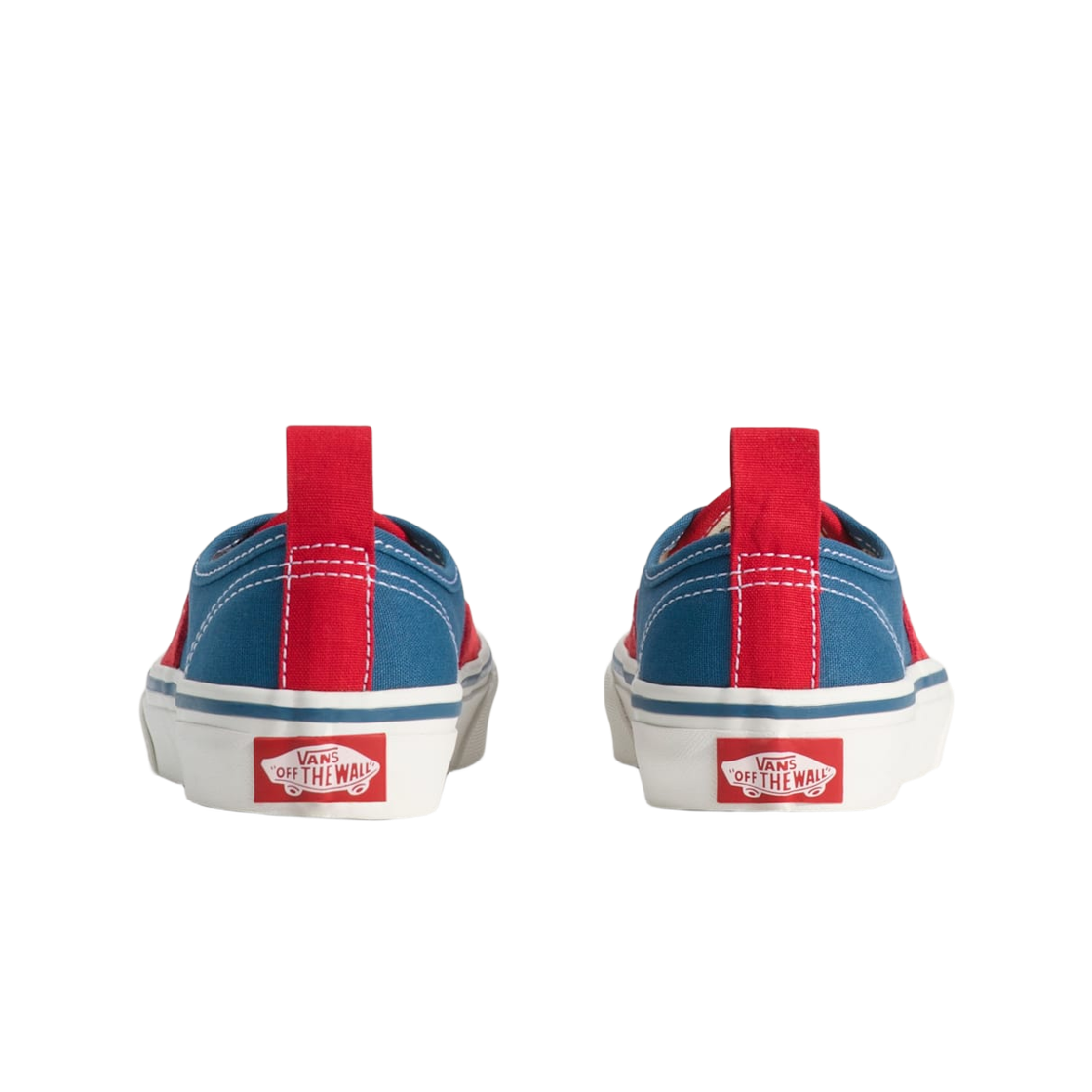 (키즈) 반스 어센틱 엘라스틱 레이스 프라이머리 레이싱 레드((Kids) Vans Authentic Elastic Lace Primary Racing Red) - 2