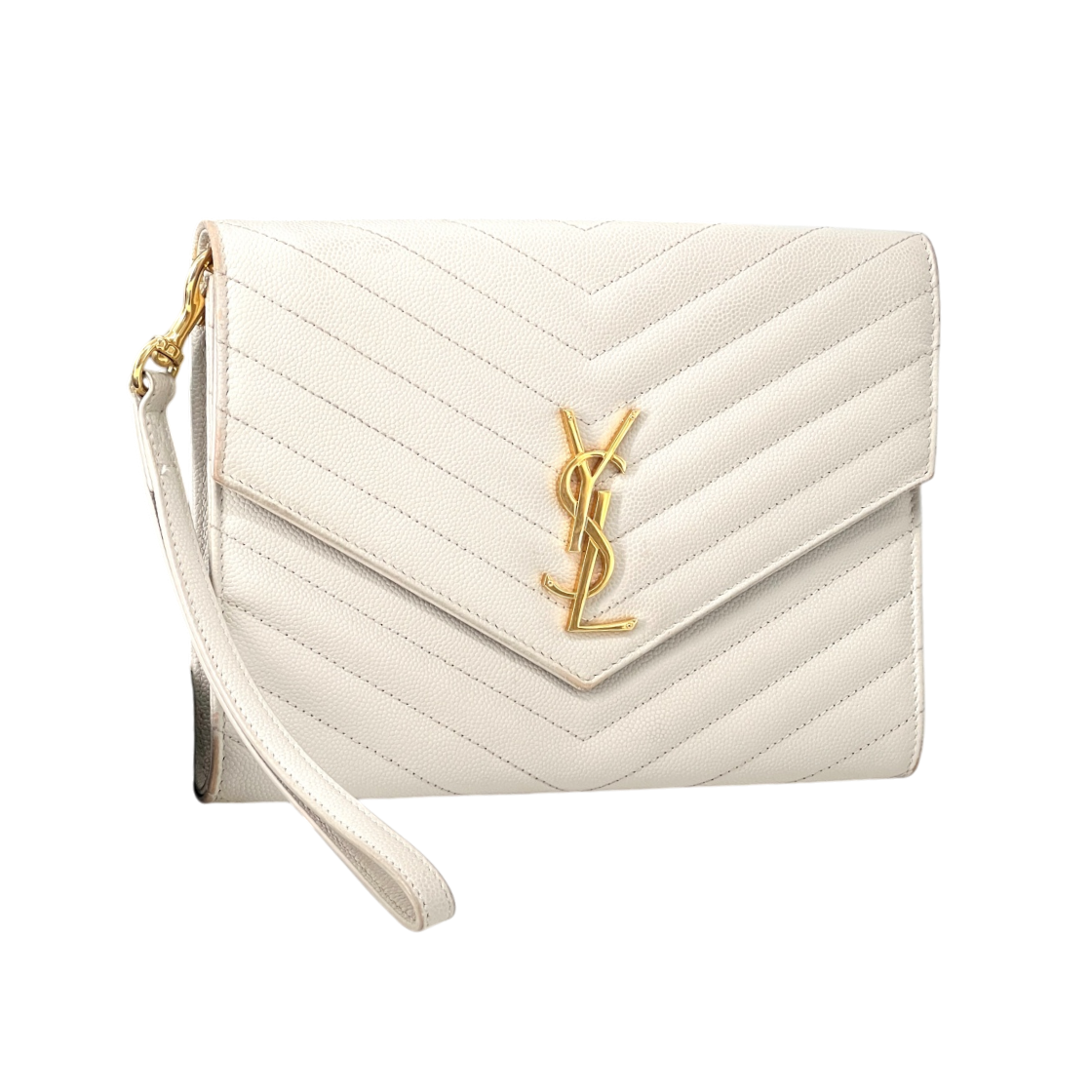 ITROAJ26LLAF Saint Laurent Monogram Envelope Clutch Bag 617662