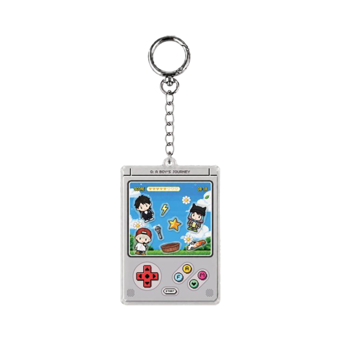 - G-DRAGON x Fam Pop-Up G:A Boy's Journey Acrylic Shaker Keyring