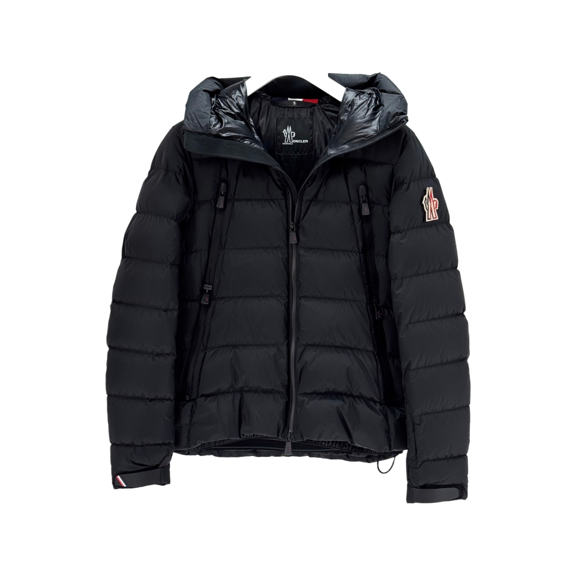 ITUAT9KGNEBK Moncler Kamurak Padded Hoodie Jacket Black 1A50540
