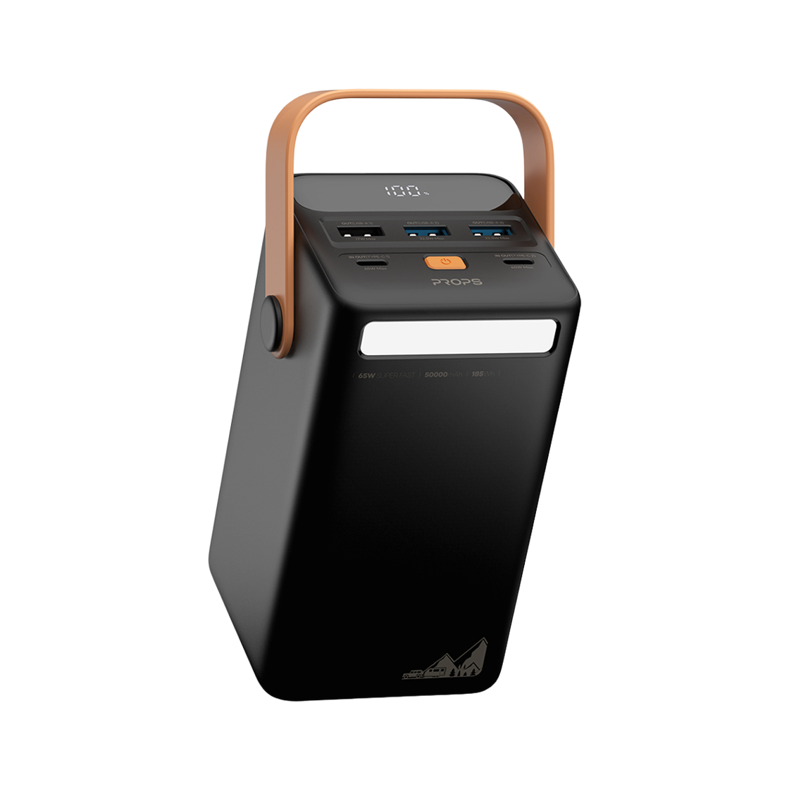 프롭스 65W PPS 초고속 충전 50000mAh 대용량 차박 캠핑용 노트북 보조배터리(PROPS 65W PPS Super Fast Charging 50000mAh High-Capacity Car Camping & Laptop Portable Power Bank)