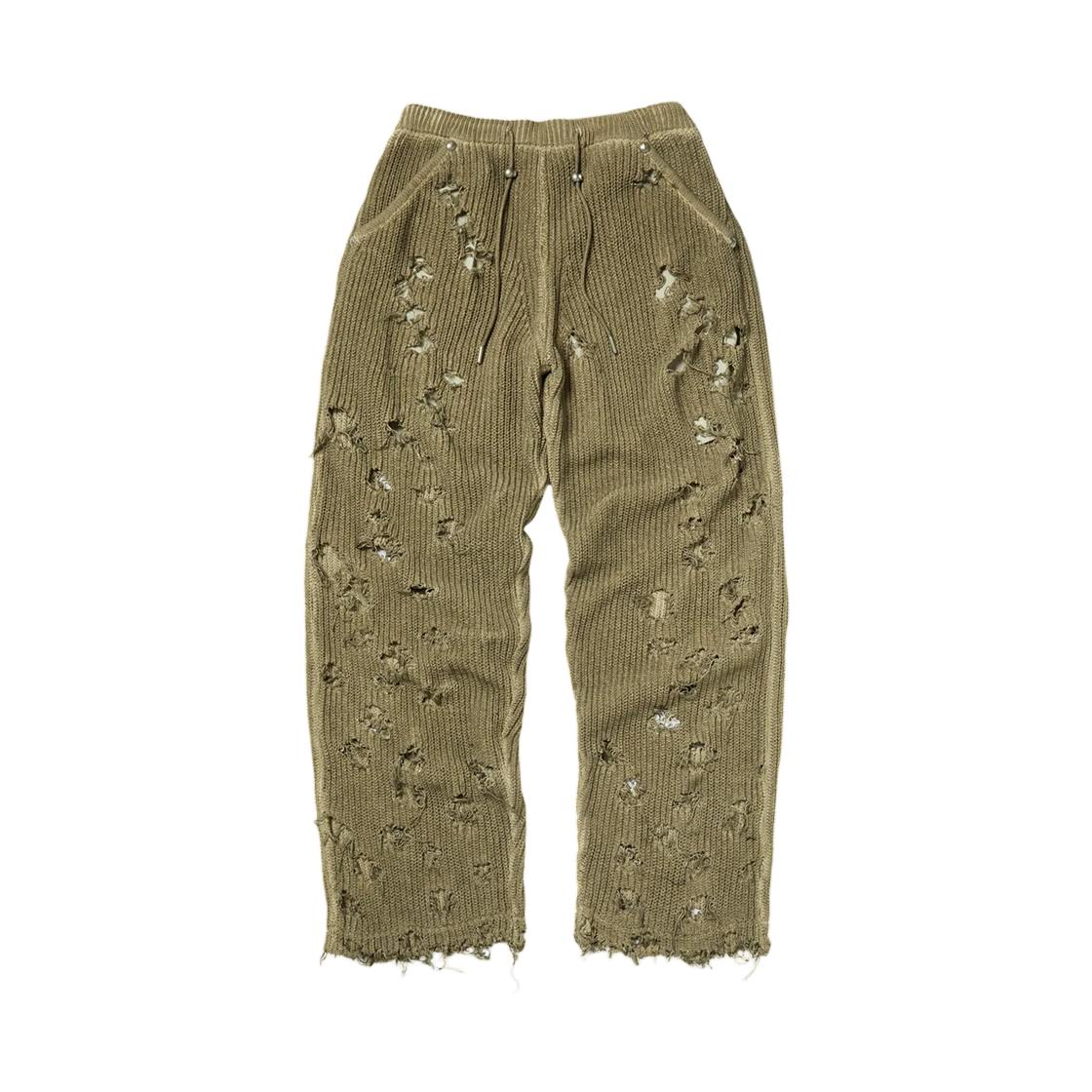 - Thug Club TC Destroyed Knit Pants Beige