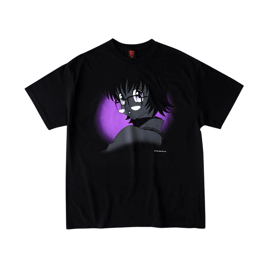 긱스 룰 x 헌터x헌터 실크스크린 프린팅 티셔츠 시즈크 블랙(Geeks Rule x Hunter x Hunter Silkscreen Printing T-Shirt Shizuku Black)