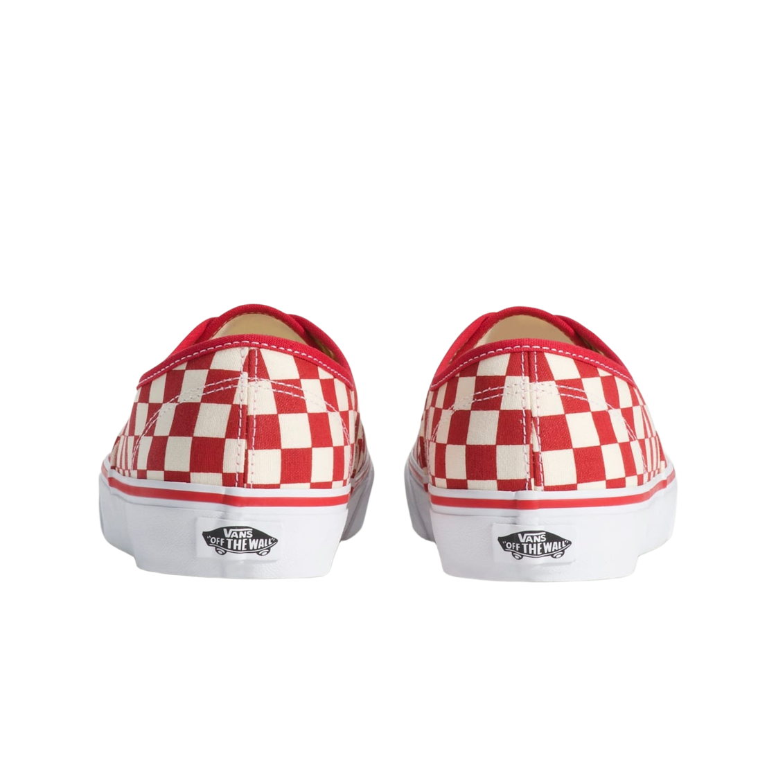 반스 어센틱 프라이머리 체크 레이싱 레드 화이트(Vans Authentic Primary Check Racing Red White) - 2