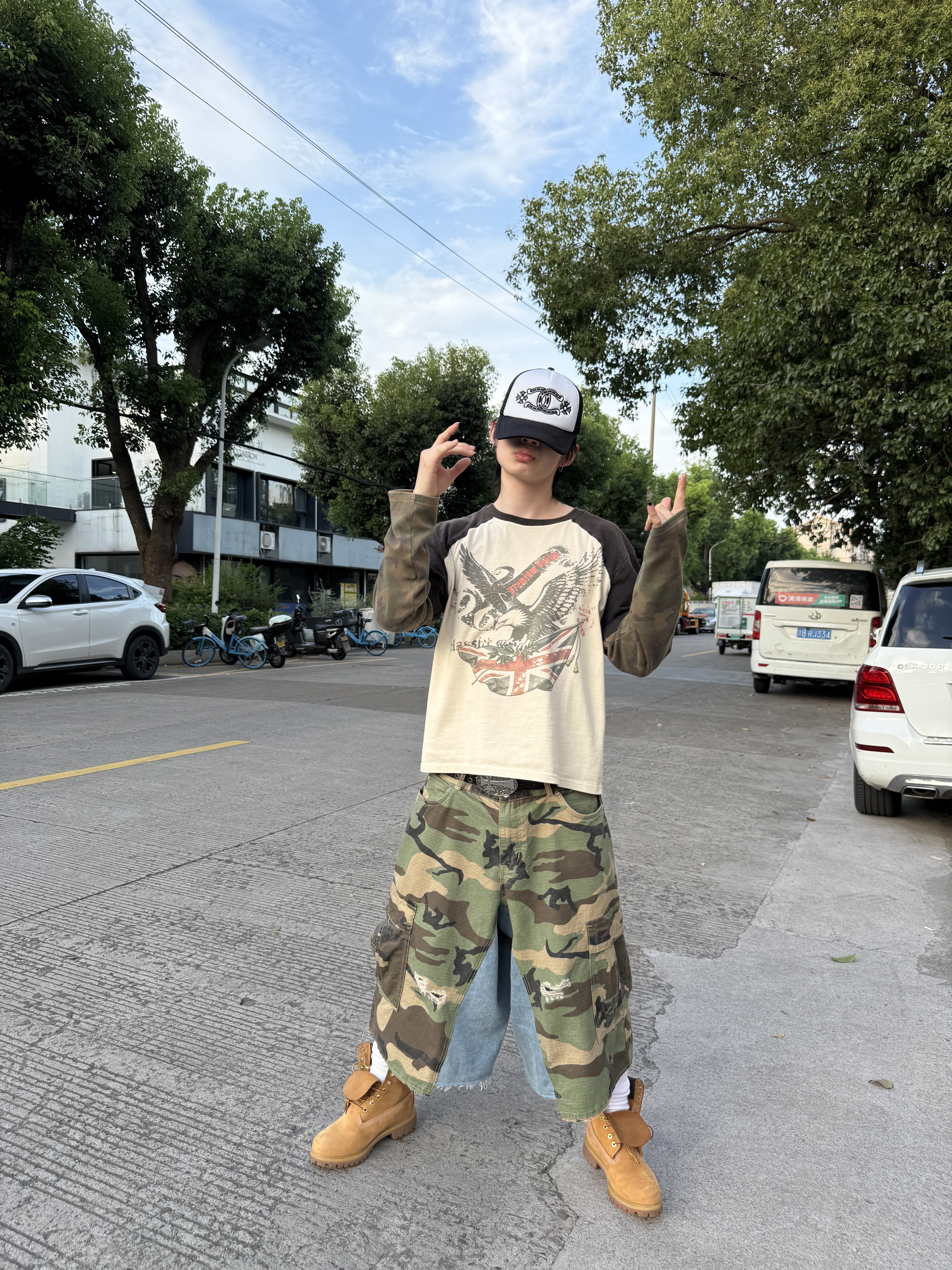 STEEPC Wednesday*Work Bermuda Pants, Timberland Premium 6 inch Waterproof Boot Wheat Nubuck - Wide 착용 스타일 - 2