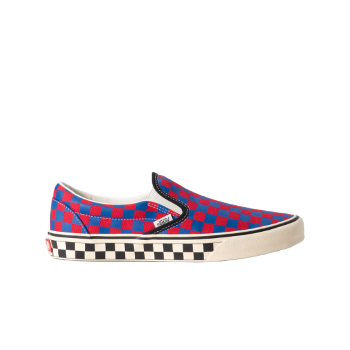 VN000DAHRDB Vans Classic Slip-On Checkerboard Red